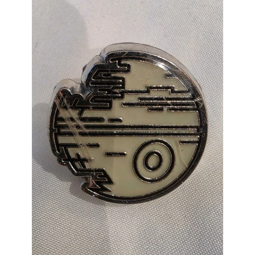 Star Wars Death Star Jibbitz Shoe Charm Lucasfilm Silver White Croc Accessory